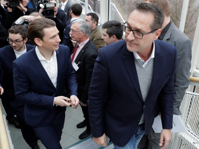 kurz, strache