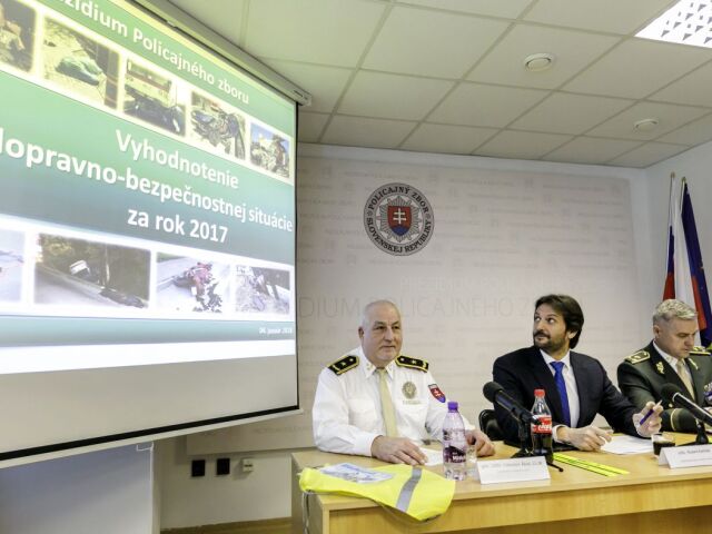 SR PZ dopravno-bezpečnostná situácia 2017 vyhodnotenie TK BAX