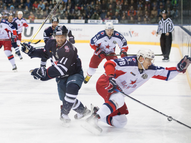 HOKEJ-KHL: Bratislava - Moskva
