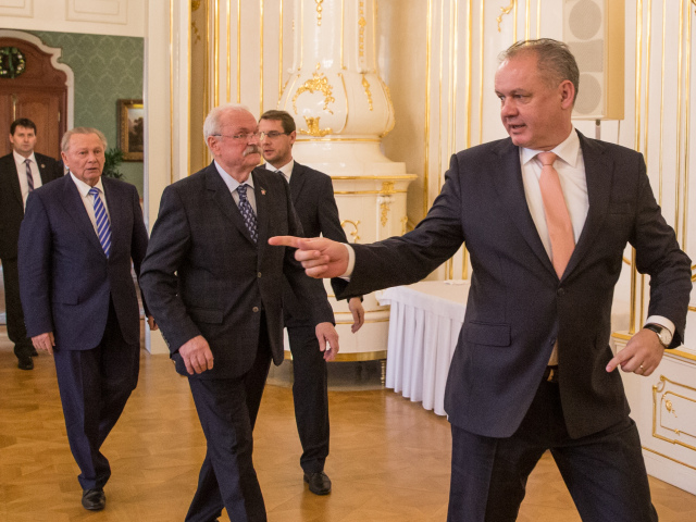 Traja prezidenti Slovenskej republiky.