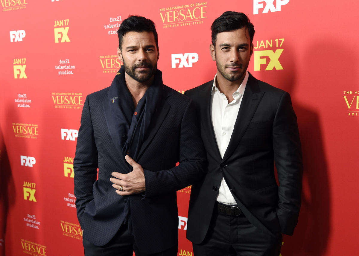 Spevák Ricky Martin (vľavo) a jeho životný partner Jwan Yosef.