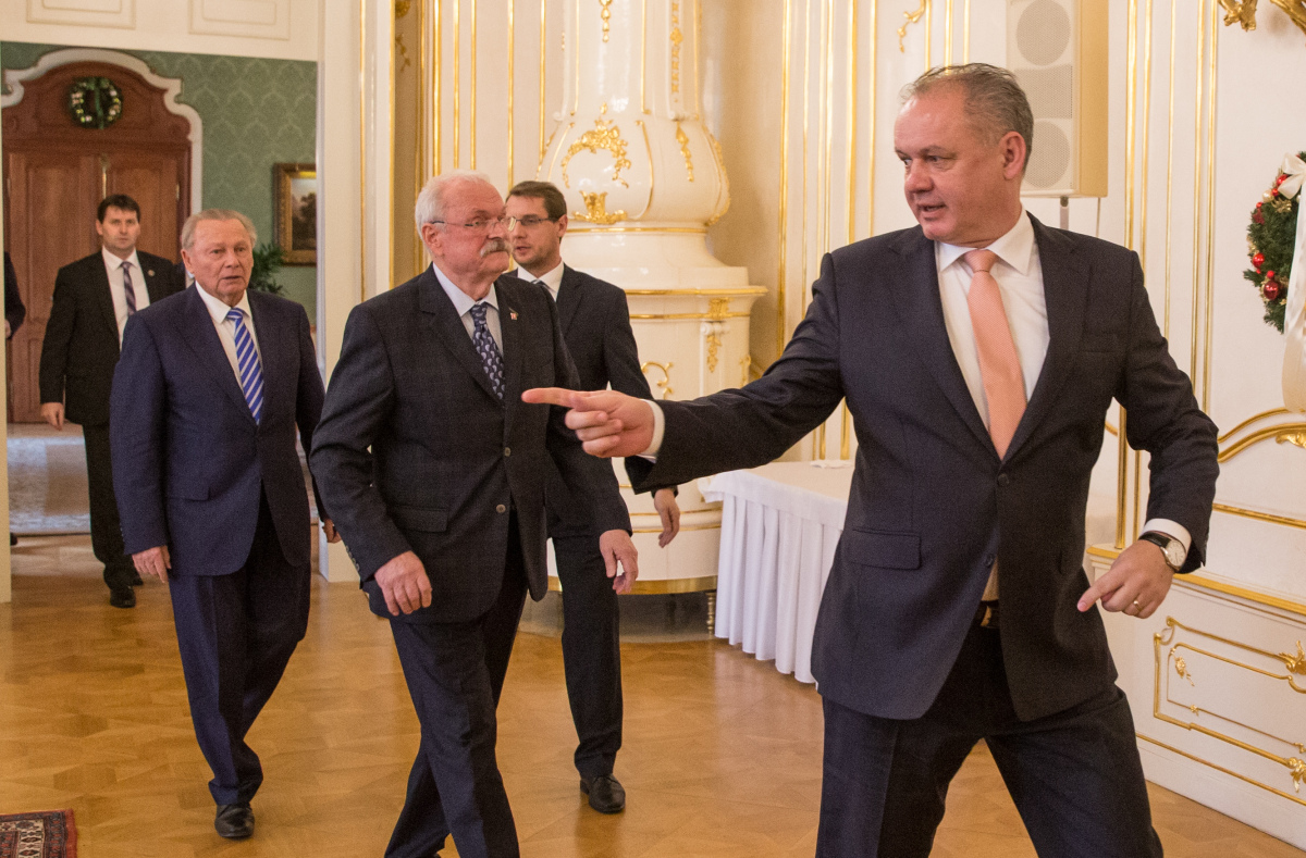 stretnutie troch prezidentov, Kiska, Gašparovič, Schuster,