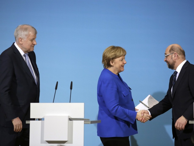 Angela Merkelová, Horst Seehofer, Martin Schulz