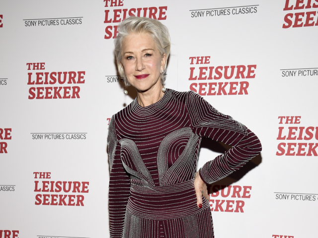 Herečka Helen Mirren na premiére filmu The Leisure Seeker.