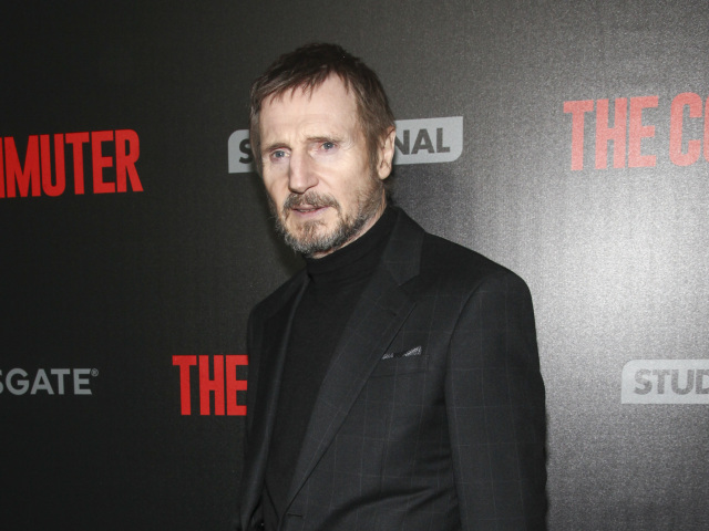 Herec Liam Neeson na archívnom zábere.