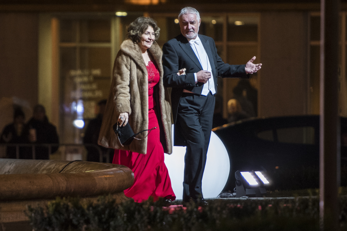 Herečka Emília Vášáryová a riaditeľ SND Marián Chudovský. 