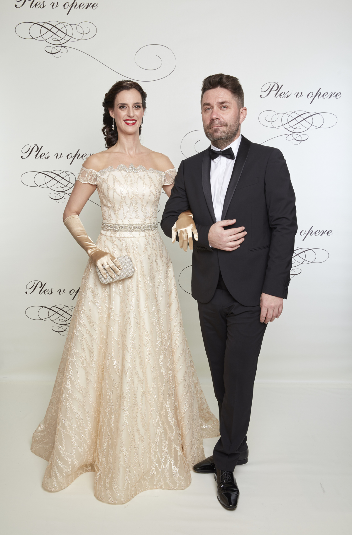 Tibor Búza s partnerkou na 18. Plese v opere. 