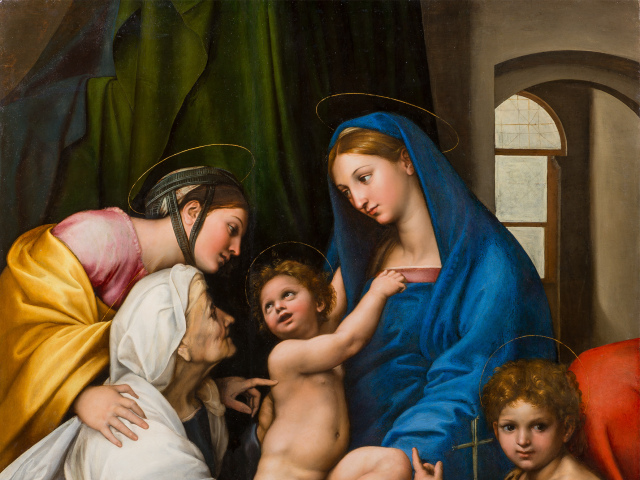 Raffael Madonna dell Impannata  1511 Galleria Palatina  Palazzo Pitti  Uffizi  Florenz Gabinetto Fotografico delle Gallerie degli Uffizi