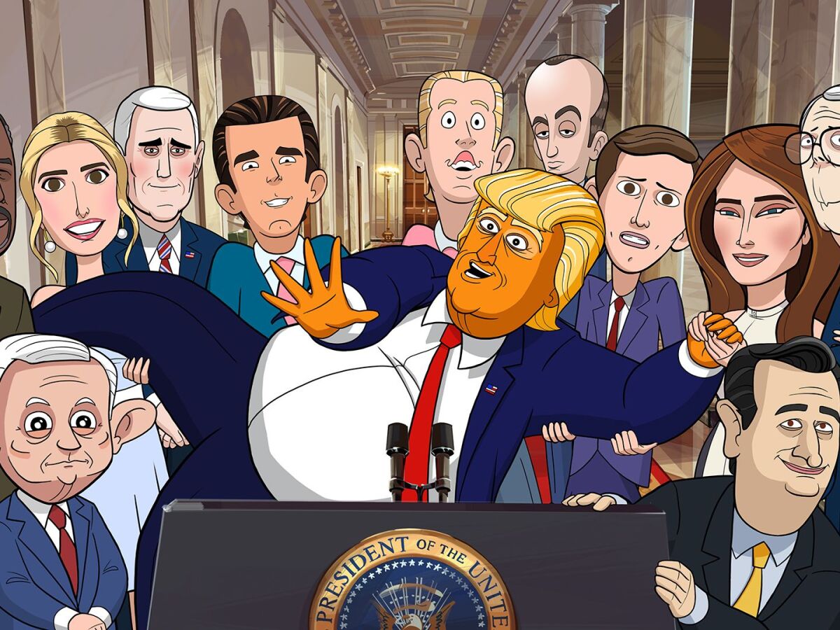 our cartoon president, trump,
