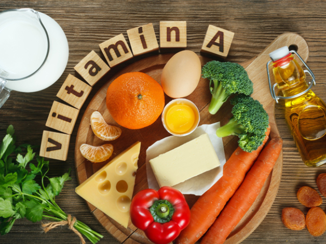 Vitamín A, jedlo, zdravá strava