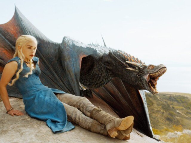 daenerys, drak, hra o tróny, game of thrones,