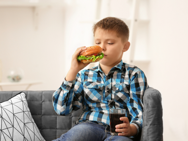 dieťa, nápoj, diéta, limonáda, hamburger