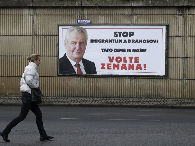 Miloš Zeman, voľby, prezident, Česko, bilbord