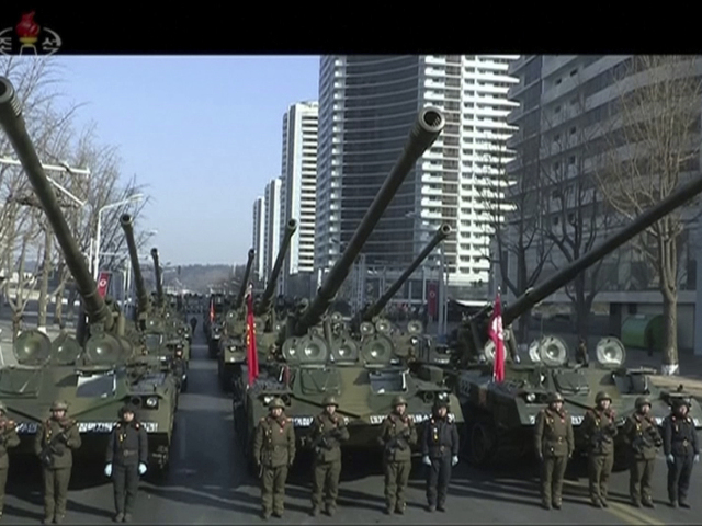 KĽDR armáda vojenská prehliadka ZOH2018