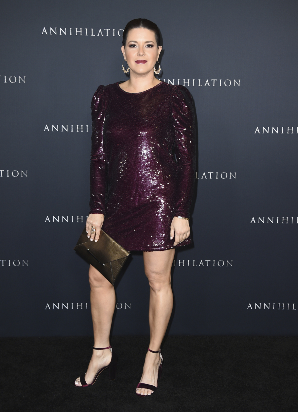 Alicia Machado na premiére filmu Annihilation.