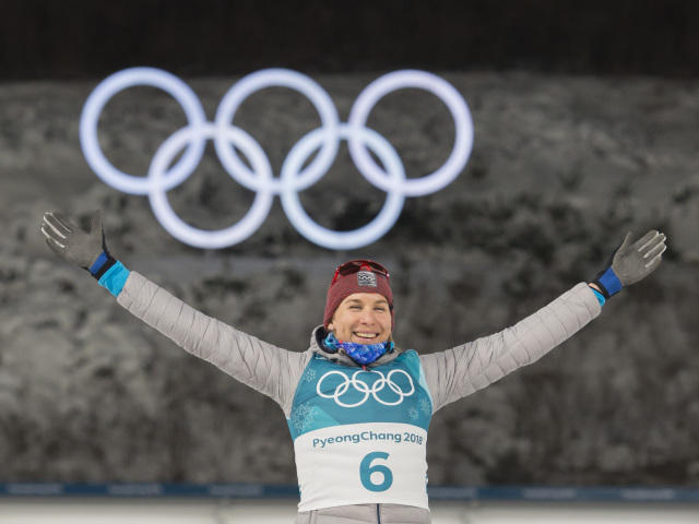 ZOH 2018, biatlon, stupne, Kuzminová