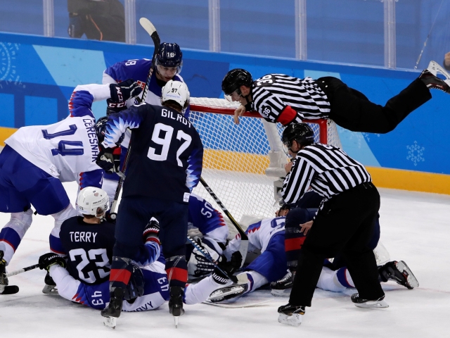 ZOH 2018, hokej, Slovensko - USA