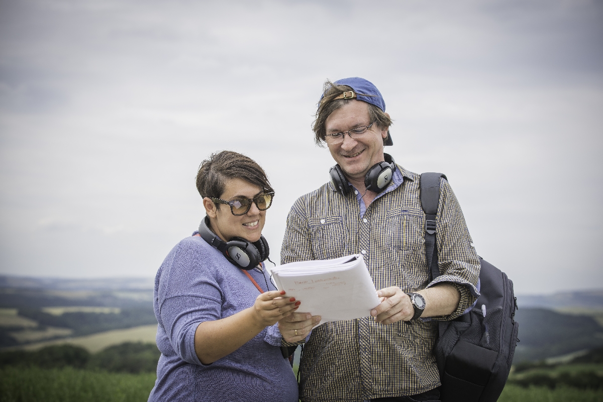 Režisér Prázdnin Ivan Predmerský a scenáristka Kristína Cibulková.