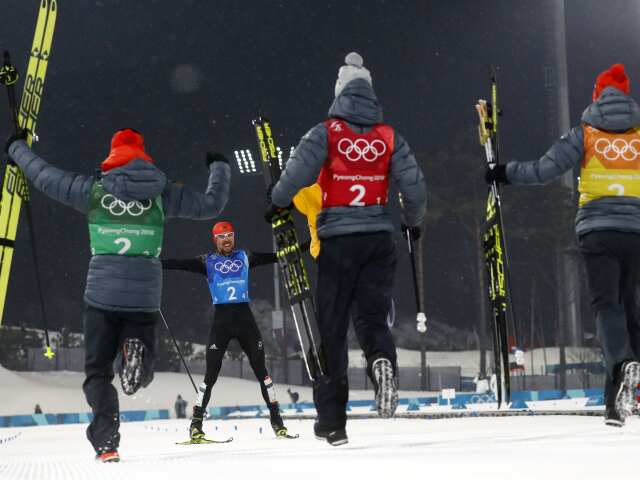 Vinzenz Geiger, Fabian Riessle, Eric Frenzel, Johannes Rydzek