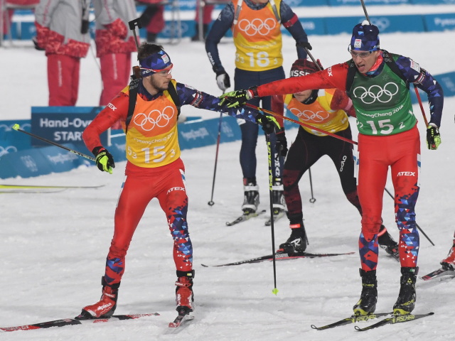 Kórea Pjongčang ZOH2018 Biatlon Muži Štafeta