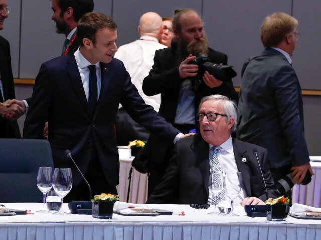summit EÚ Juncker, Macron