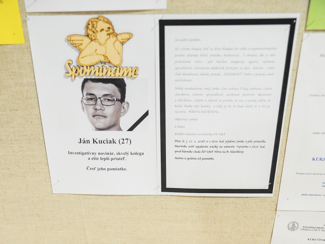 Nitra, Ján Kuciak, spomienka,