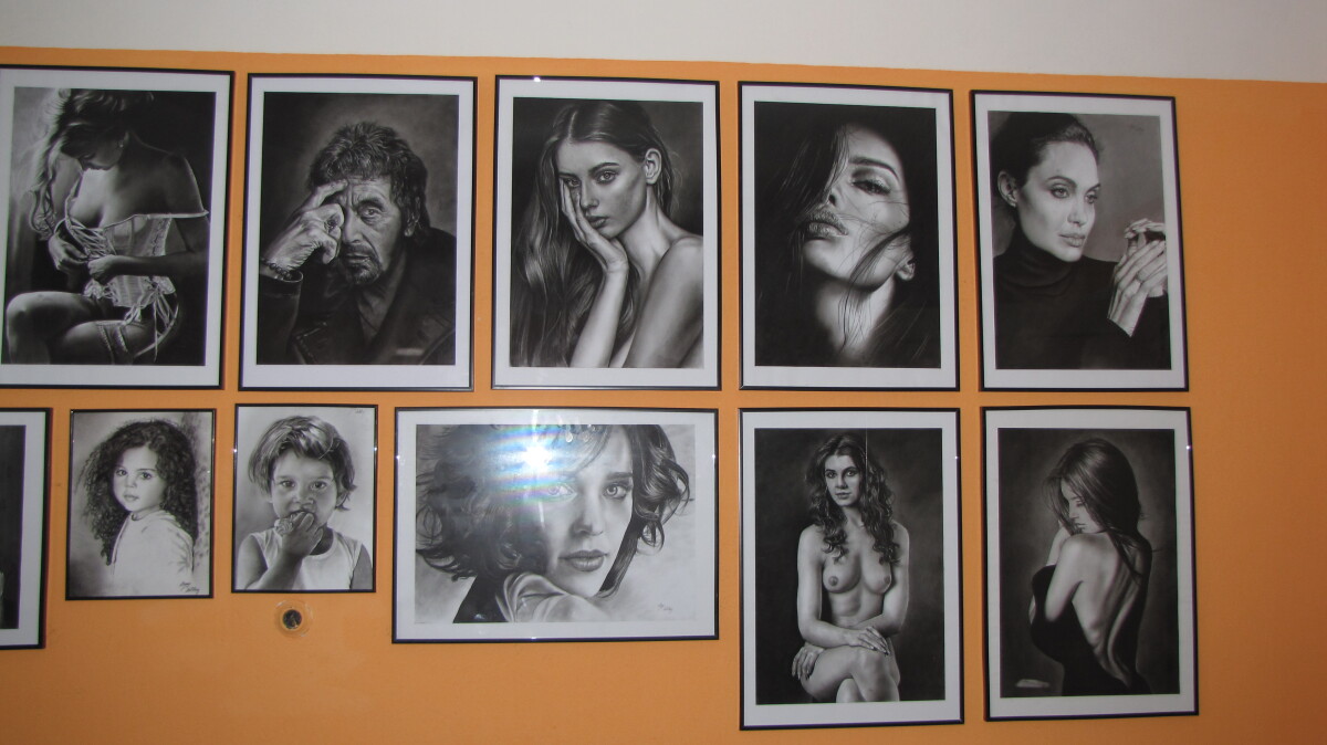 Milan Berky, obrazy, portréty, autor