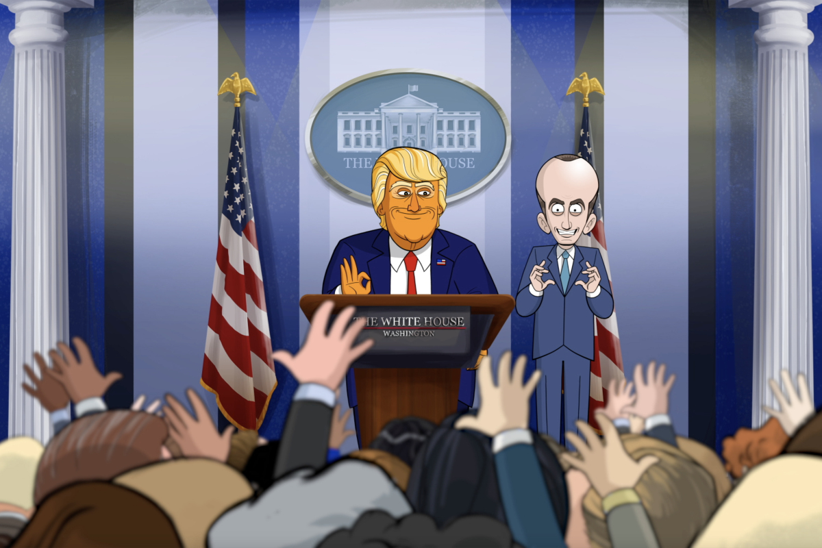 our cartoon president, náš maľovaný prezident,