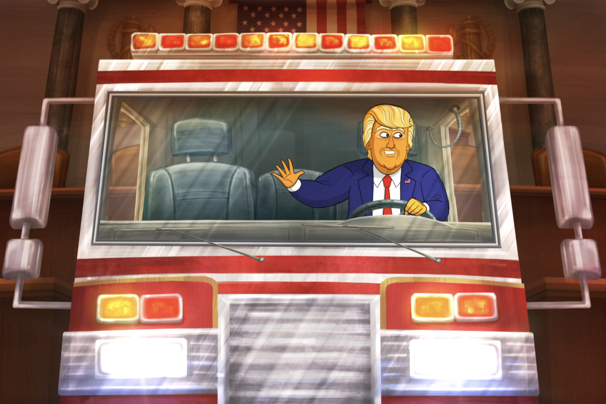 our cartoon president, náš maľovaný prezident,