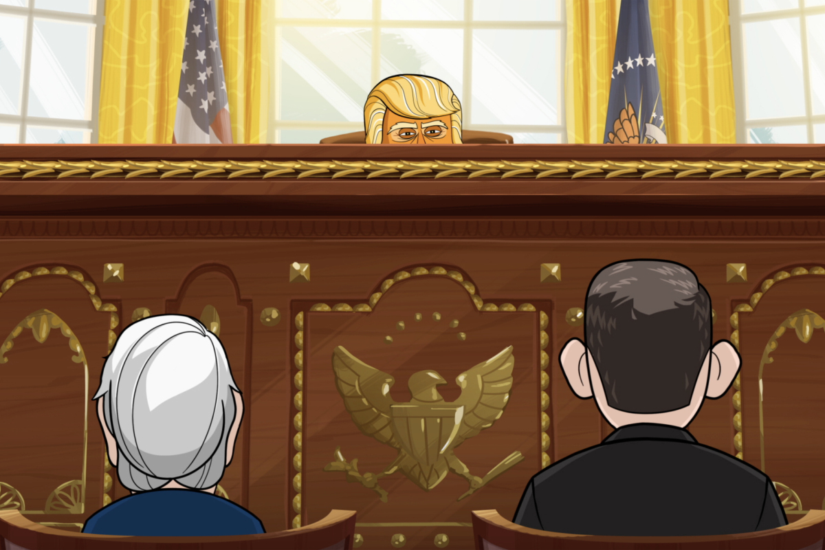 our cartoon president, náš maľovaný prezident,