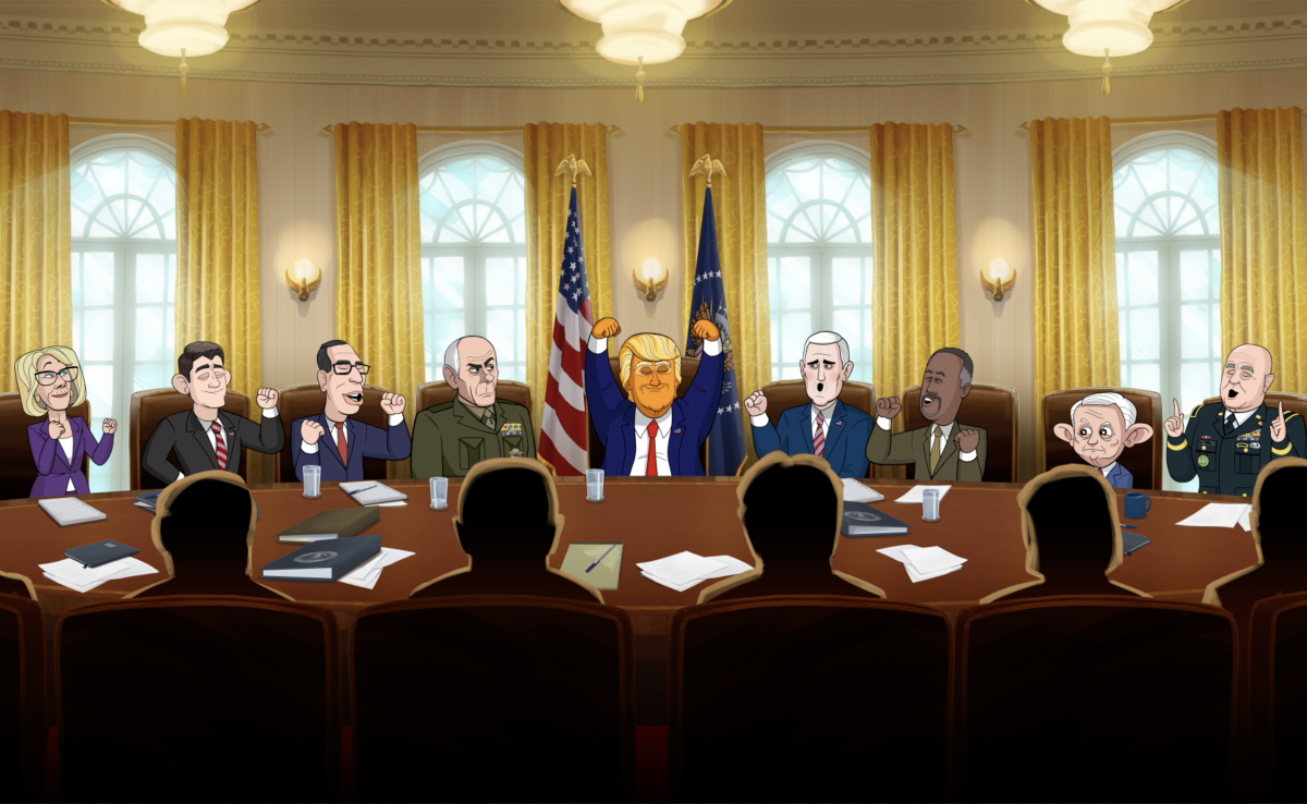 our cartoon president, náš maľovaný prezident,