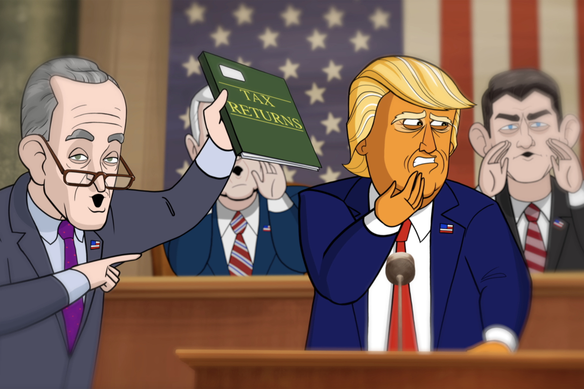 our cartoon president, náš maľovaný prezident,