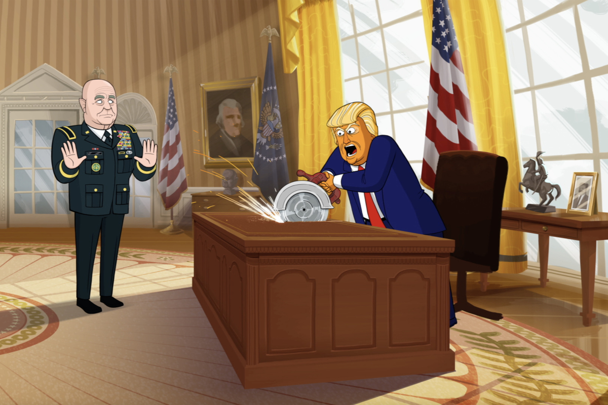 our cartoon president, náš maľovaný prezident,