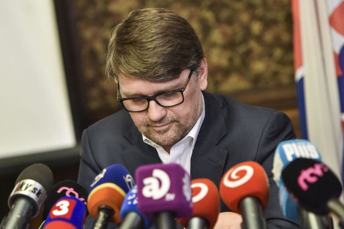 SR Bratislava Maďarič Minister Odstúpenie