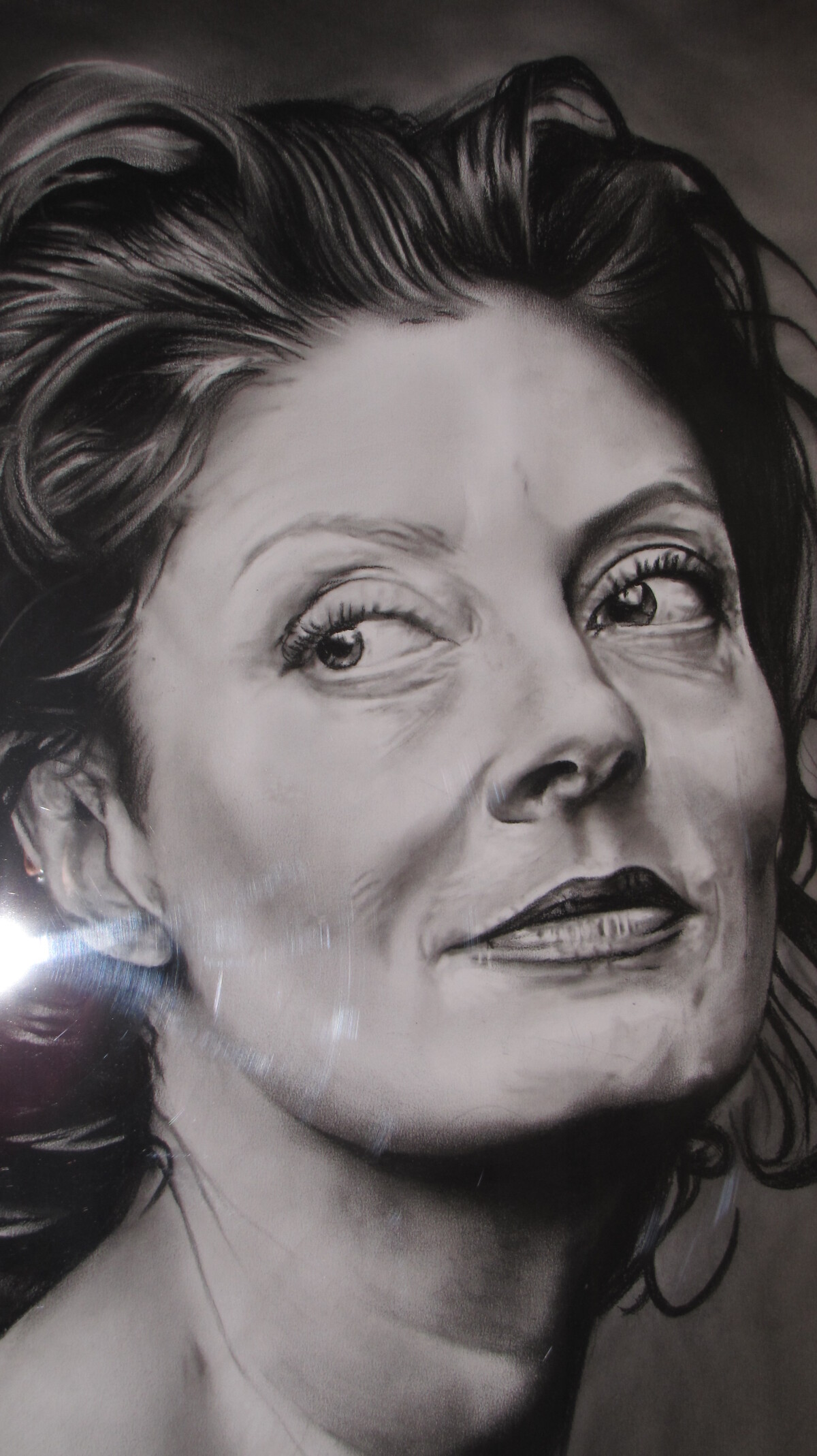 Susan Sarandon, herečka, obraz, Milan Berky, autor, portrét