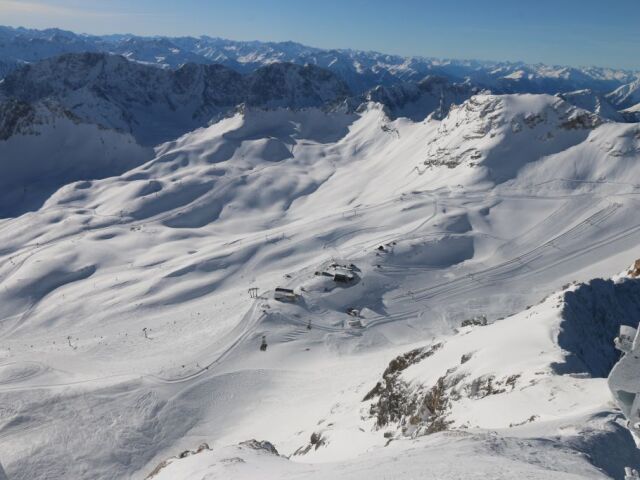 Alpy, hory, sneh, zima, Zugspitze