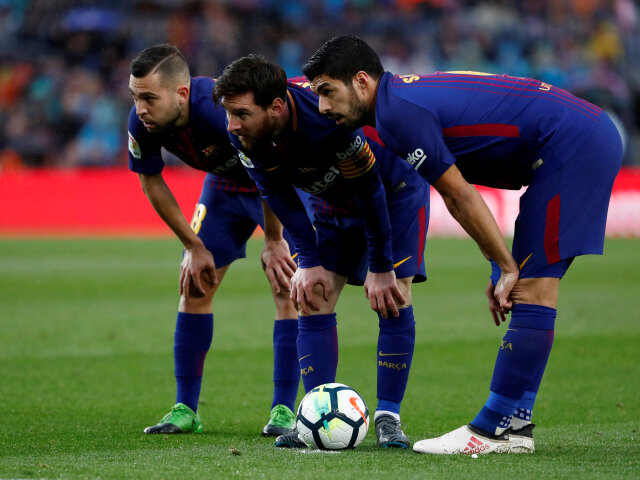 Jordi Alba, Lionel Messi, Luis Suárez