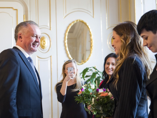 SR prezident MDŽ ženy prijatie obed