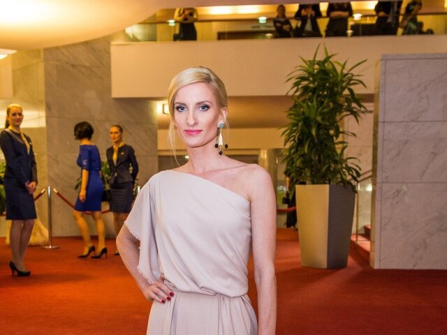 Moderátorka Adela Vinczeová. 