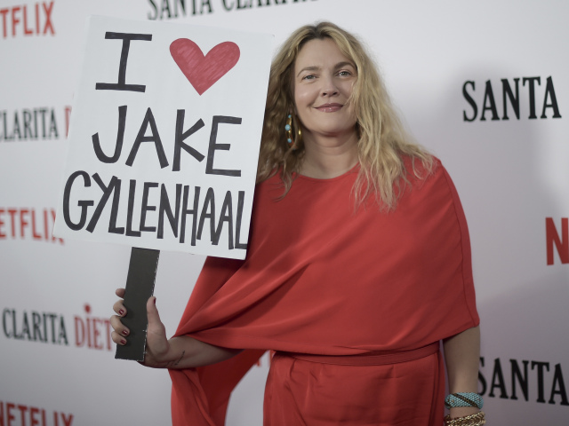 Herečka Drew Barrymore na premiére filmu Santa Clarita Diet.