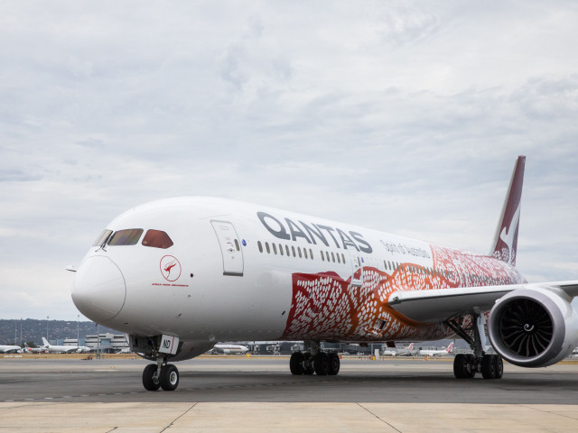 Quantas, let, Perth, Londýn