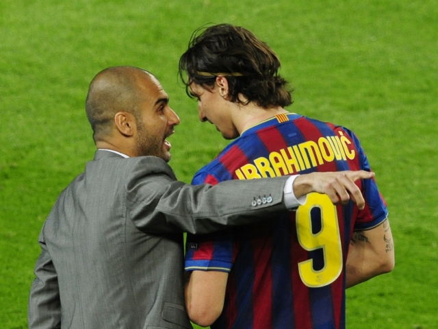 Zlatan Ibrahimovič, Pep Guardiola