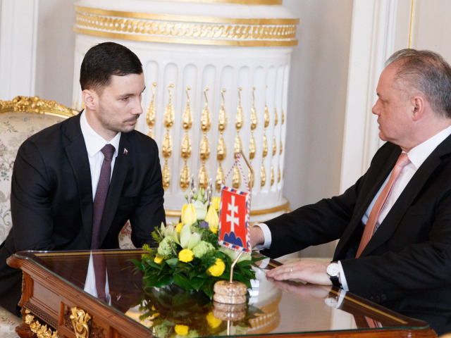 Prijatie Štátneho tajomníka MZVaEZ SR Kiska Prezident Parízek Lukáš