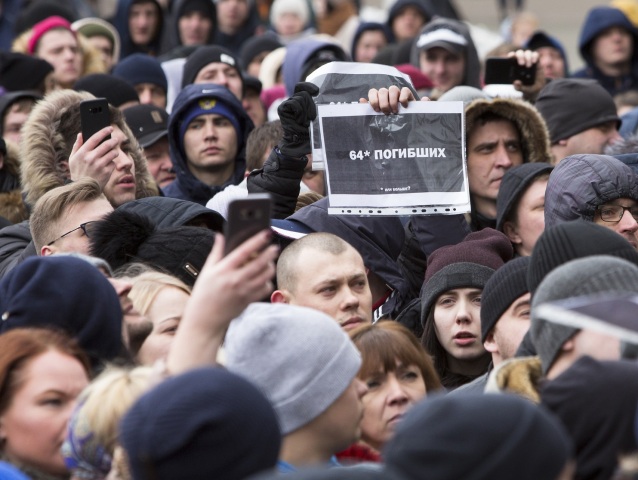 Rusko, Kemerovo, stredisko, požiar, Putin, návšteva