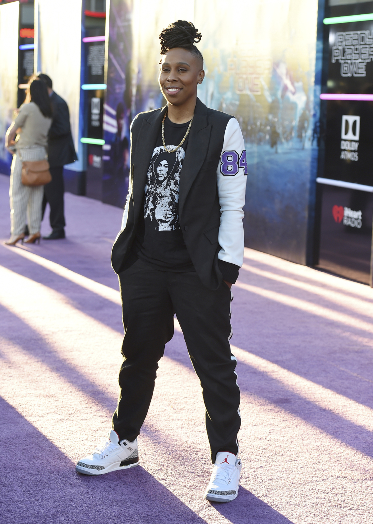 Herečka Lena Waithe na premiére filmu Ready Player One.