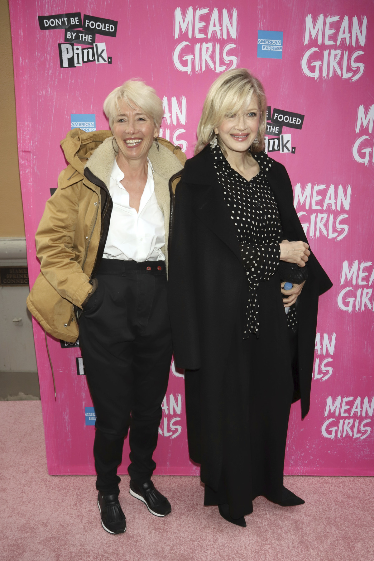 Herečka Emma Thompson (vľavo) a Diane Sawyer prišli spoločne. 