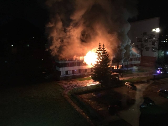 požiar, Považská bystrica, základná škola