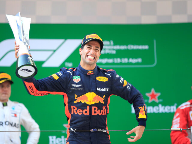 Daniel Ricciardo, Valtteri Bottas, Kimi Räikkönen