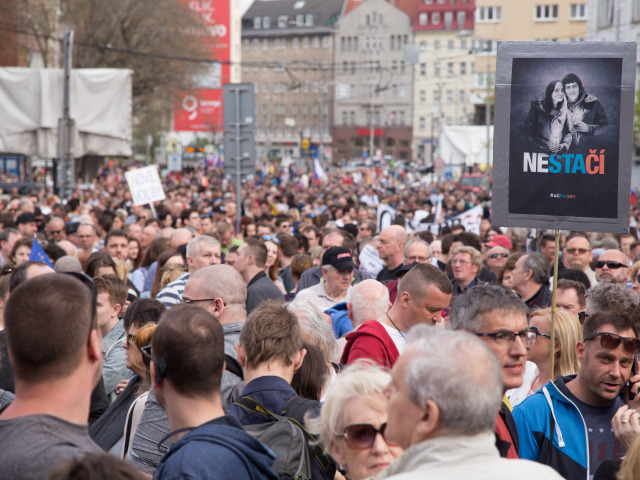 Za slušné Slovensko, Bratislava, zhromaždenie