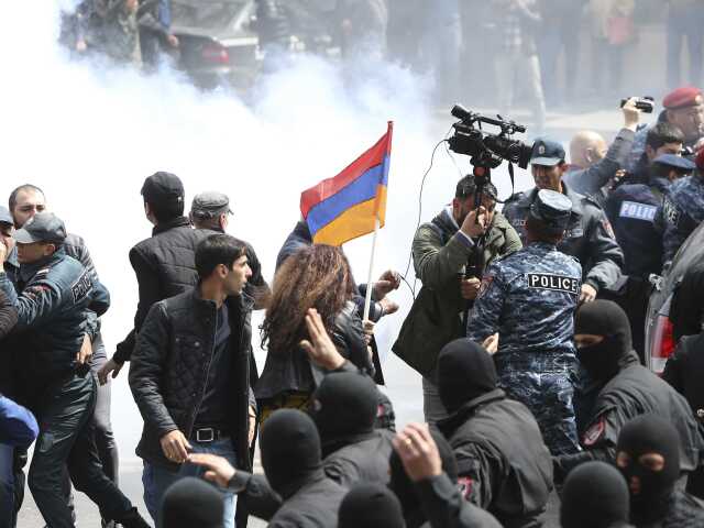 jerevan, arméndko, protest